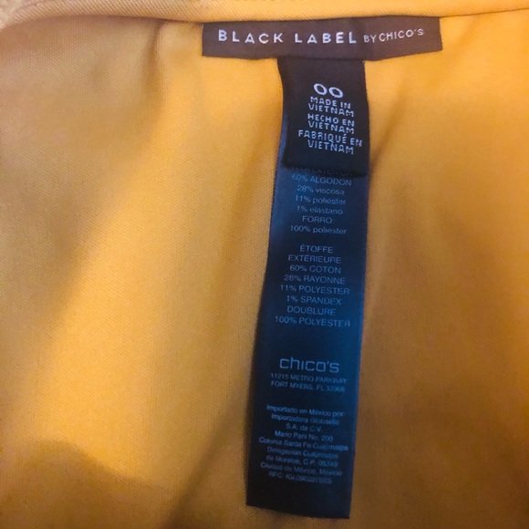 Gold Black Label Chico’s pencil skirt - Picture 6 of 6